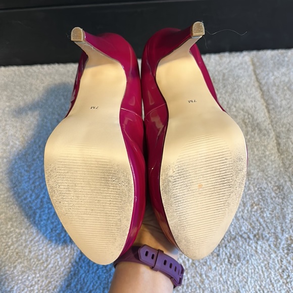 Bright Magenta High Heels - Picture 2 of 7